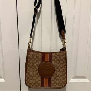 Coach Brown and Tan Crossbody Bag